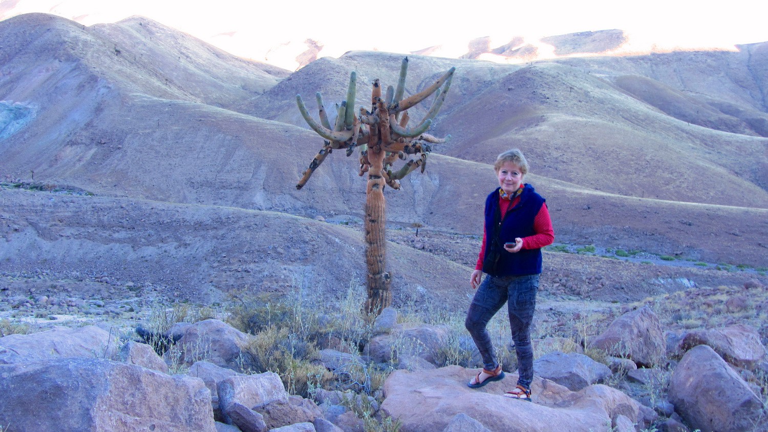 Marion with Candelabro Cactus